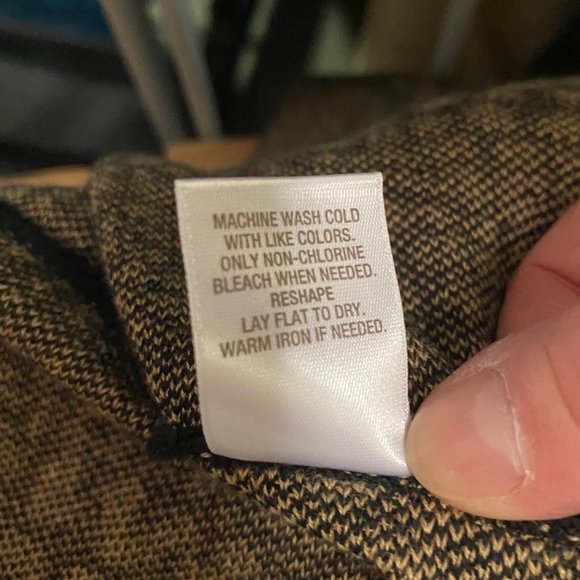 Luxe by Carmen Marc Valvo Sweater Dress with Camel Scoop Neck, 1X, Pre-Owned - Picture 7 of 7